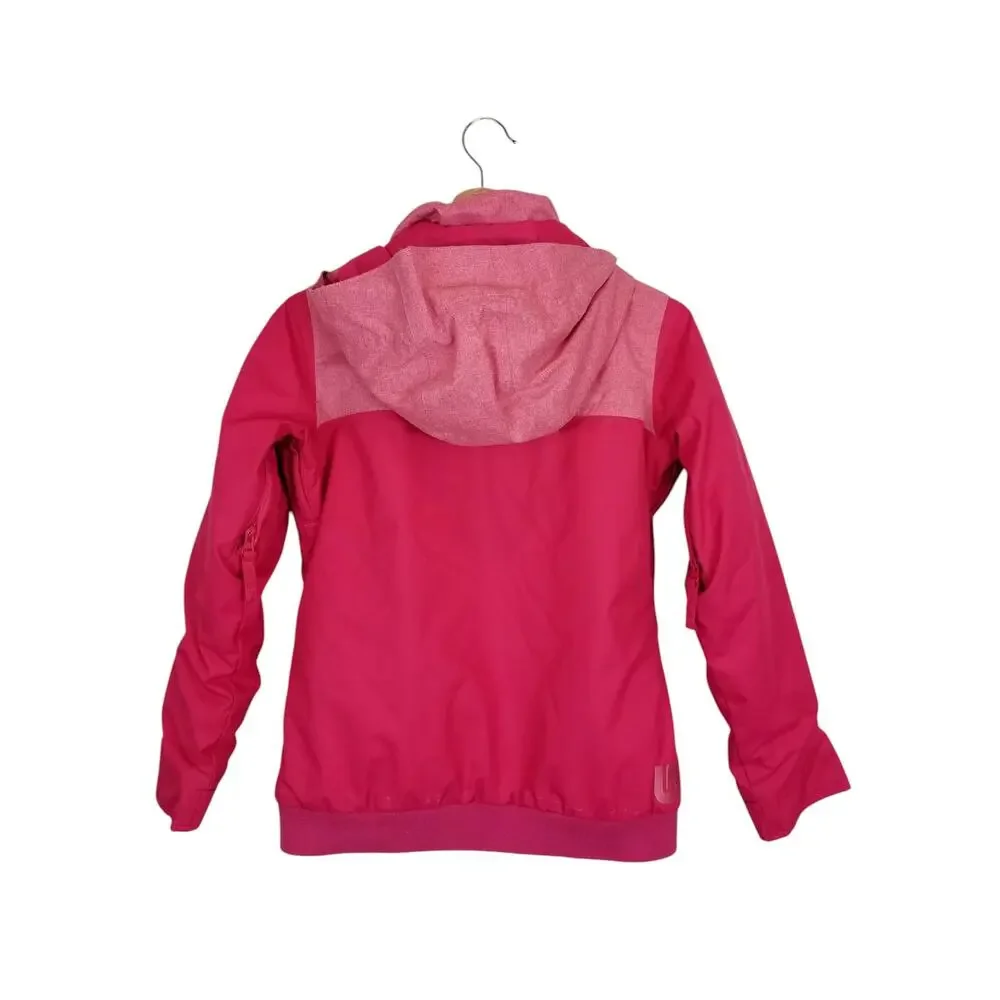 Burton Girls Pink Hooded Ski Snowboard Jacket Size Medium 10-12